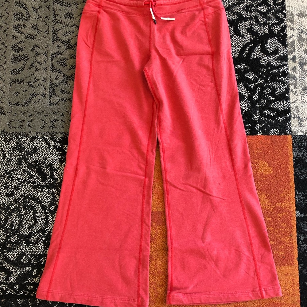 Lululemon Wide Leg Red Lounge Pants